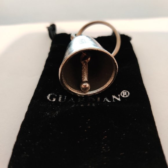 Guardian Bell, Pewter Guardian Bell ,Motorcycle Guardian Bell, Key Chain Bell - Picture 4 of 4